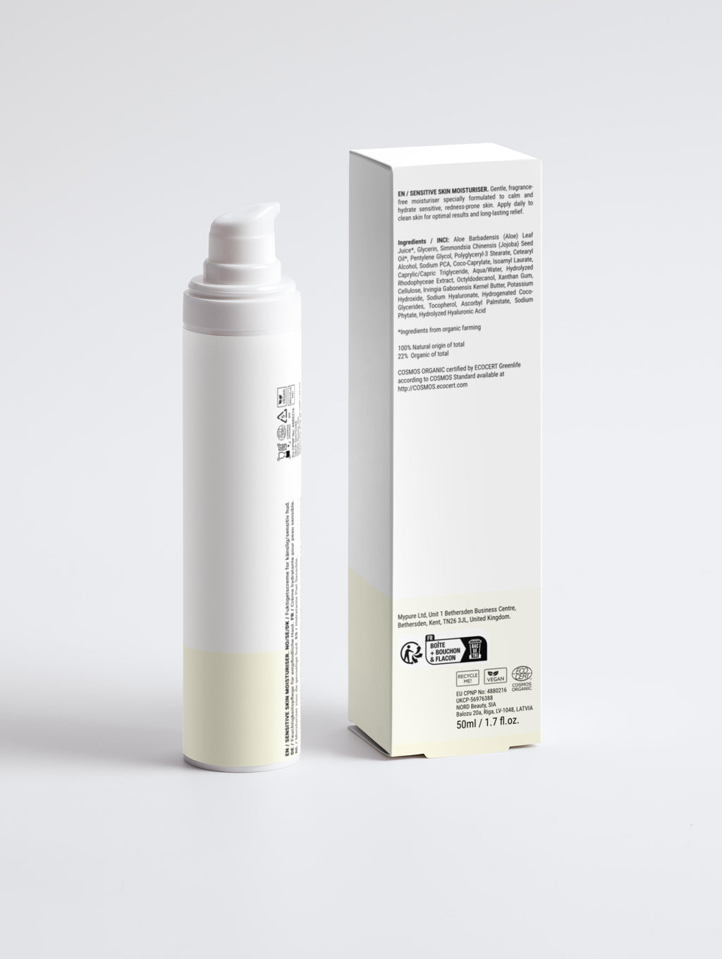 Sensitive Skin Moisturiser, Fragrance Free