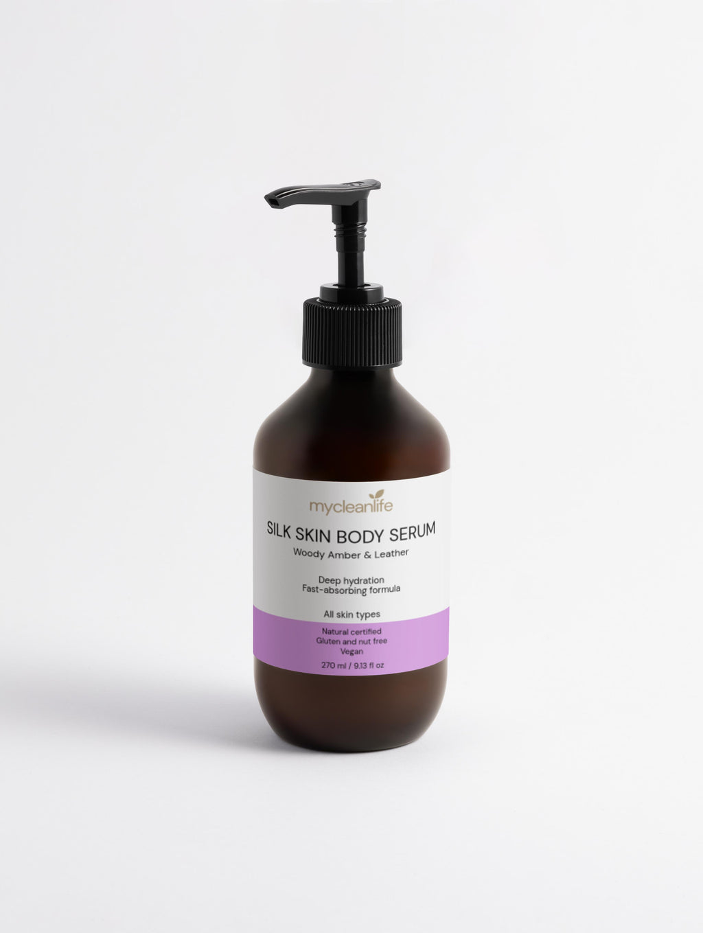 Silk Skin Body Serum, Woody Amber & Leather