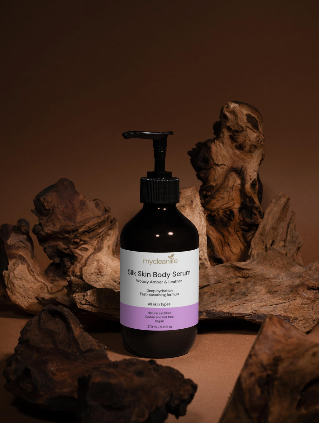 Silk Skin Body Serum, Woody Amber & Leather